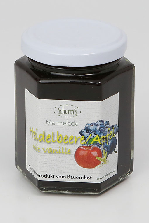 Produktbild Heidelbeer-Apfelmarmelade 200g von Schurms Obsthof