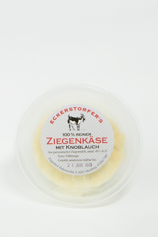 Produktbild Ziegenkäse mit Knoblauch von Ziegenhof Eckerstorfer
