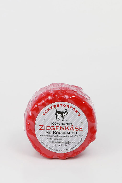 Produktbild Ziegenkäse mit Knoblauch von Ziegenhof Eckerstorfer